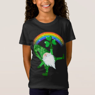 Hippie Gnomes St Patrick's Day Hippie Clover T-Shirt