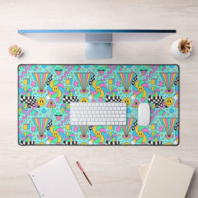 Hippie Graffiti Design Desk Mat (Office 1)