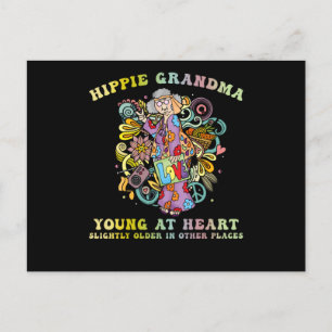 Hippie Grandma Postcard