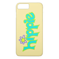 Hippie Graphic Turquoise Lime Green Word Art