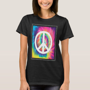 Hippie Groovy FlowerPower Woodstock Bohemian Peac T-Shirt