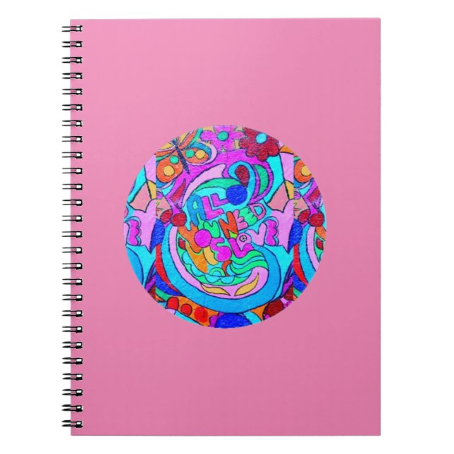 hippie groovy love notebook (Front)