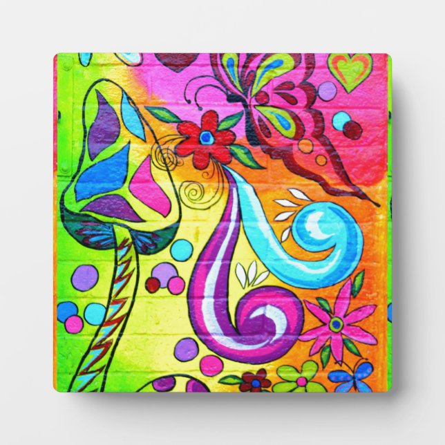 hippie groovy love plaque (Front)