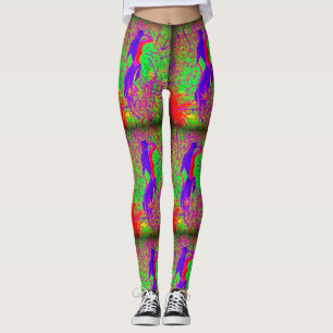 hippie groovy mermaid beauty leggings