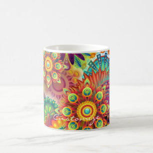 Hippie Groovy Techno Psychedelic Thunder_Cove Coffee Mug