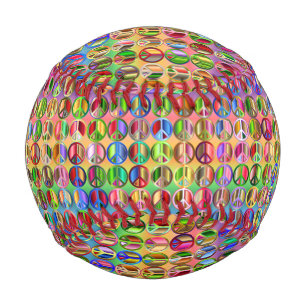 hippie groovyThunder_Cove peace symbols Baseball