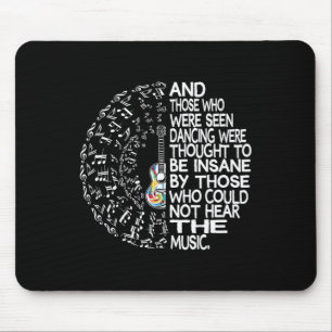 Hippie Guitar And Those Who Were Seen Dancing Hipp Mouse Mat