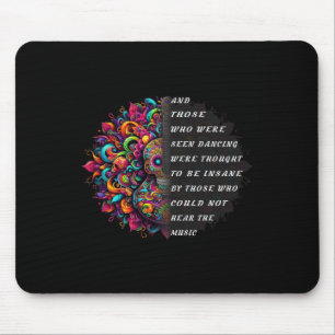 Hippie Guitar And Those Who Were Seen Dancing Peac Mouse Mat