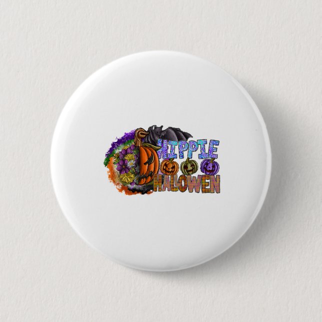 Hippie Halloween   6 Cm Round Badge (Front)