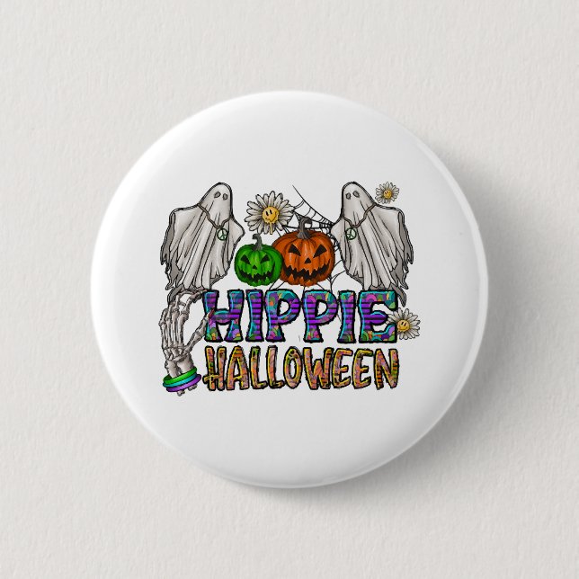 Hippie Halloween  6 Cm Round Badge (Front)