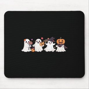 Hippie Halloween Cute Ghost Boo Spooky Season Pump Mouse Mat