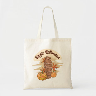 Hippie Halloween Cute Ghost Funny Halloween Groovy Tote Bag