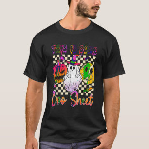 Hippie Halloween Cute Ghost This Is Some Boo Sheet T-Shirt