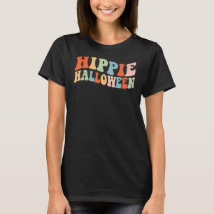 Hippie Halloween Ghost 60s 70s Costume Groovy Spoo T-Shirt