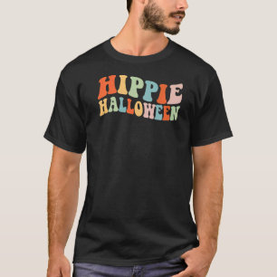 Hippie Halloween Ghost 60s 70s Costume Groovy Spoo T-Shirt