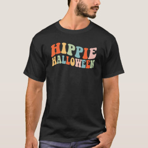 Hippie Halloween Ghost 60s 70s Costume Groovy Spoo T-Shirt