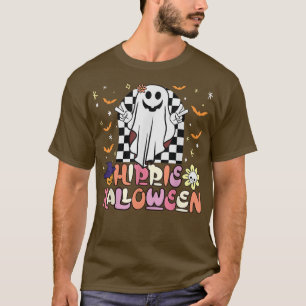 Hippie Halloween Ghost Funny Halloween Costume For T-Shirt