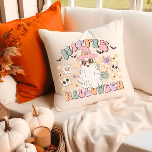 Hippie Halloween Groovy Retro Cushion