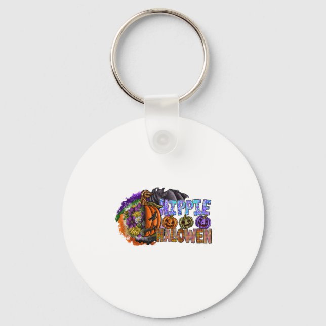 Hippie Halloween   Key Ring (Front)
