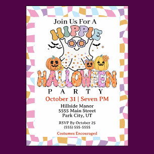 Hippie Halloween Party Invitation