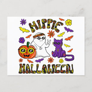 Hippie Halloween Postcard