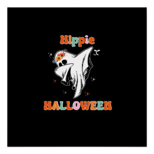Hippie halloween poster
