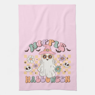 Hippie Halloween Tea Towel