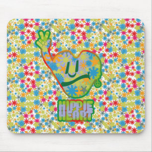 Hippie Happiness ICON HIppie Happy by Masanser Mouse Mat