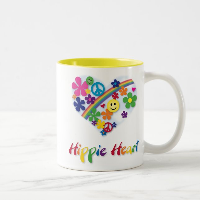 Hippie Heart Mug (Right)