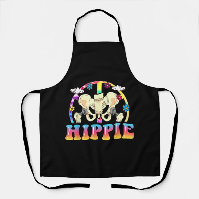 Hippie Hip Replacement Joint Surgery Funny Apron (Front)