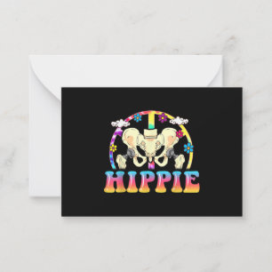 Hippie Hip Replacement Joint Surgery Funny Card
