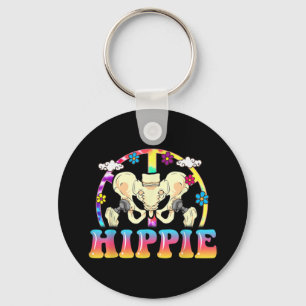 Hippie Hip Replacement Joint Surgery Funny Key Ring