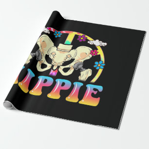 Hippie Hip Replacement Joint Surgery Funny Wrapping Paper