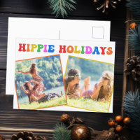 Hippie Holidays Photo Colourful Rainbow Retro 70s