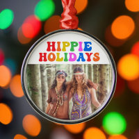Hippie Holidays Vintage 70s Family Photo Christmas