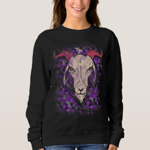 Hippie Humour Goat The Goatfather Bulk Bull Anima Sweatshirt