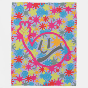 HIPPIE ICON BY MASANSER FLEECE BLANKET