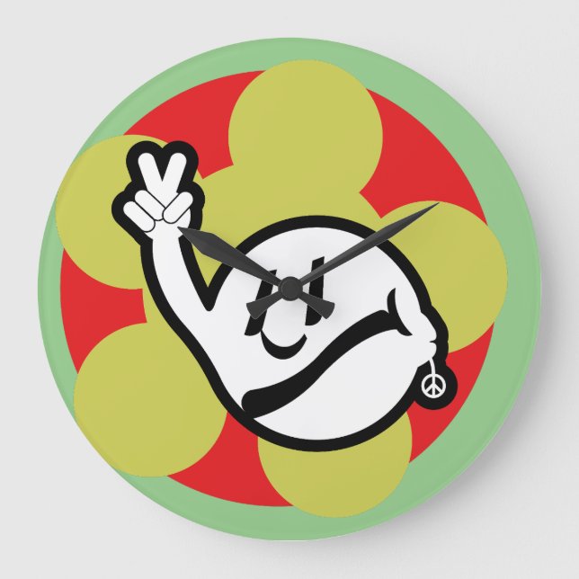 HIPPIE ICON flowers 2023 BY MASANSER Large Clock (Front)