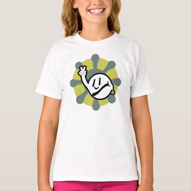 HIPPIE ICON flowers 2023 BY MASANSER T-Shirt (Front)