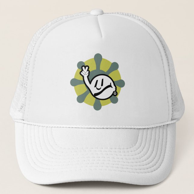 HIPPIE ICON flowers 2023 BY MASANSER Trucker Hat (Front)