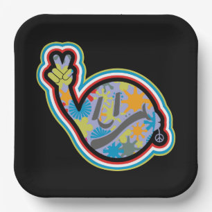 HIPPIE ICON lines ver 2023 BY MASANSER Paper Plate