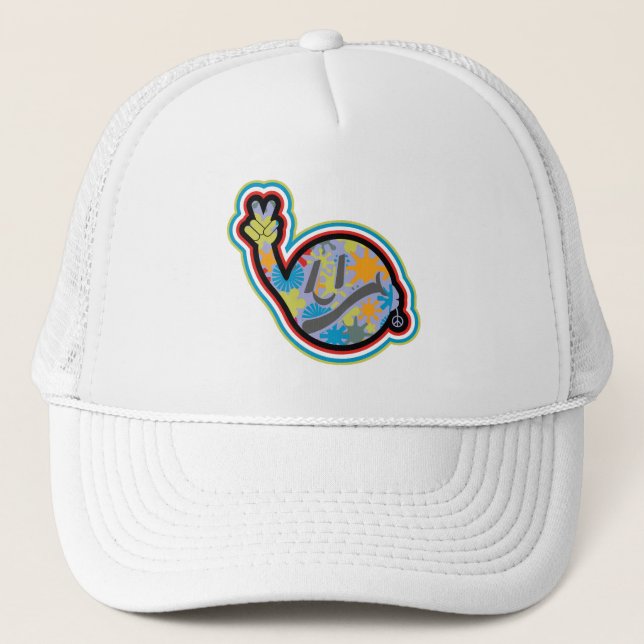 HIPPIE ICON lines ver 2023 BY MASANSER Trucker Hat (Front)