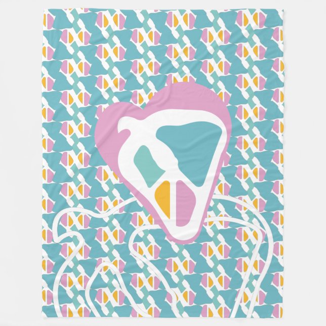 HIPPIE ICON version free BY MASANSER Fleece Blanket (Front)