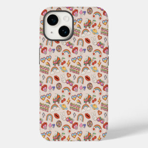 Hippie Icons Pattern iPhone 14 Case