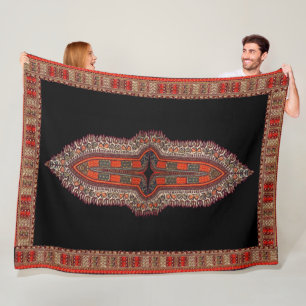 Hippie Indian Style Fleece Blanket