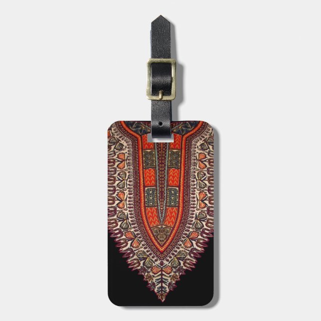 Hippie Indian Style Luggage Tag (Front Vertical)