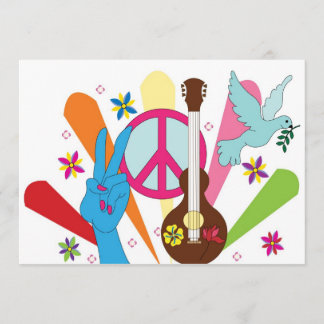 hippie invitation