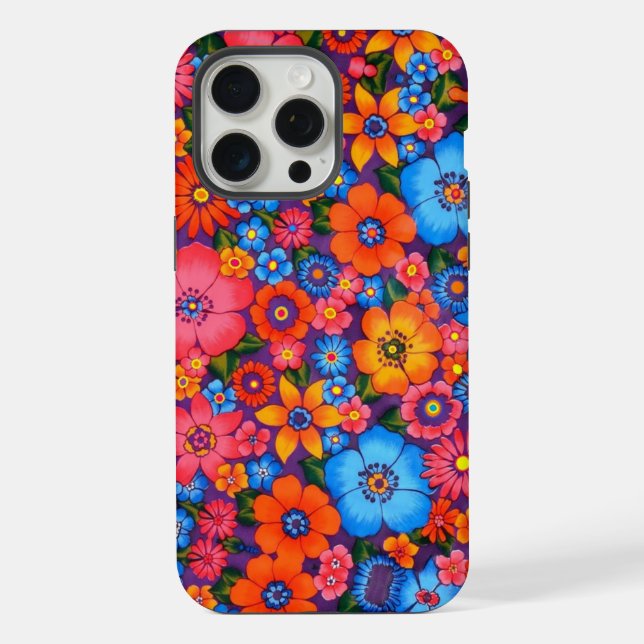Hippie Love Flower Phone Case (Back)