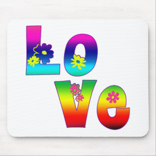 Hippie LOVE Mouse Mat