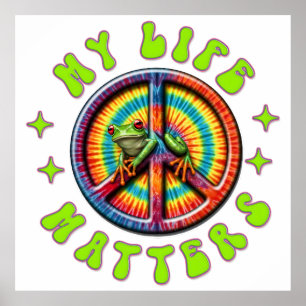 Hippie Love Peace Life Matters Custom  Poster